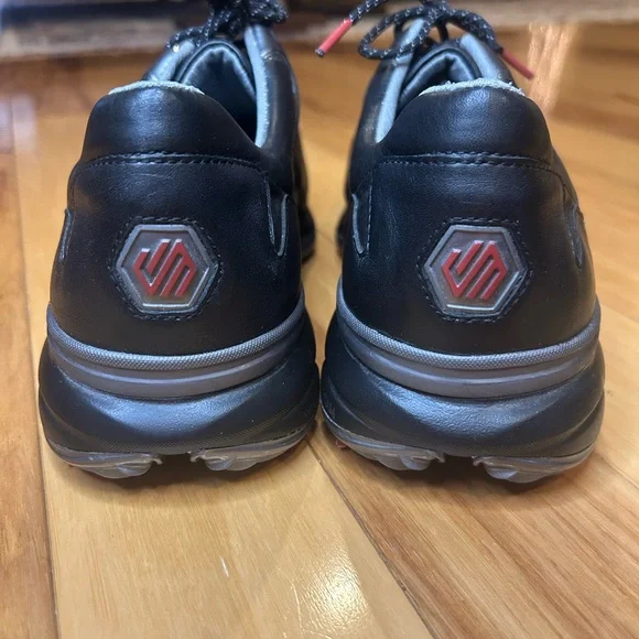 Johnston & Murphy Waterproof Golf XC4 GT2 Luxe-Throat Black Leather Men’s Shoes - Picture 6 of 15